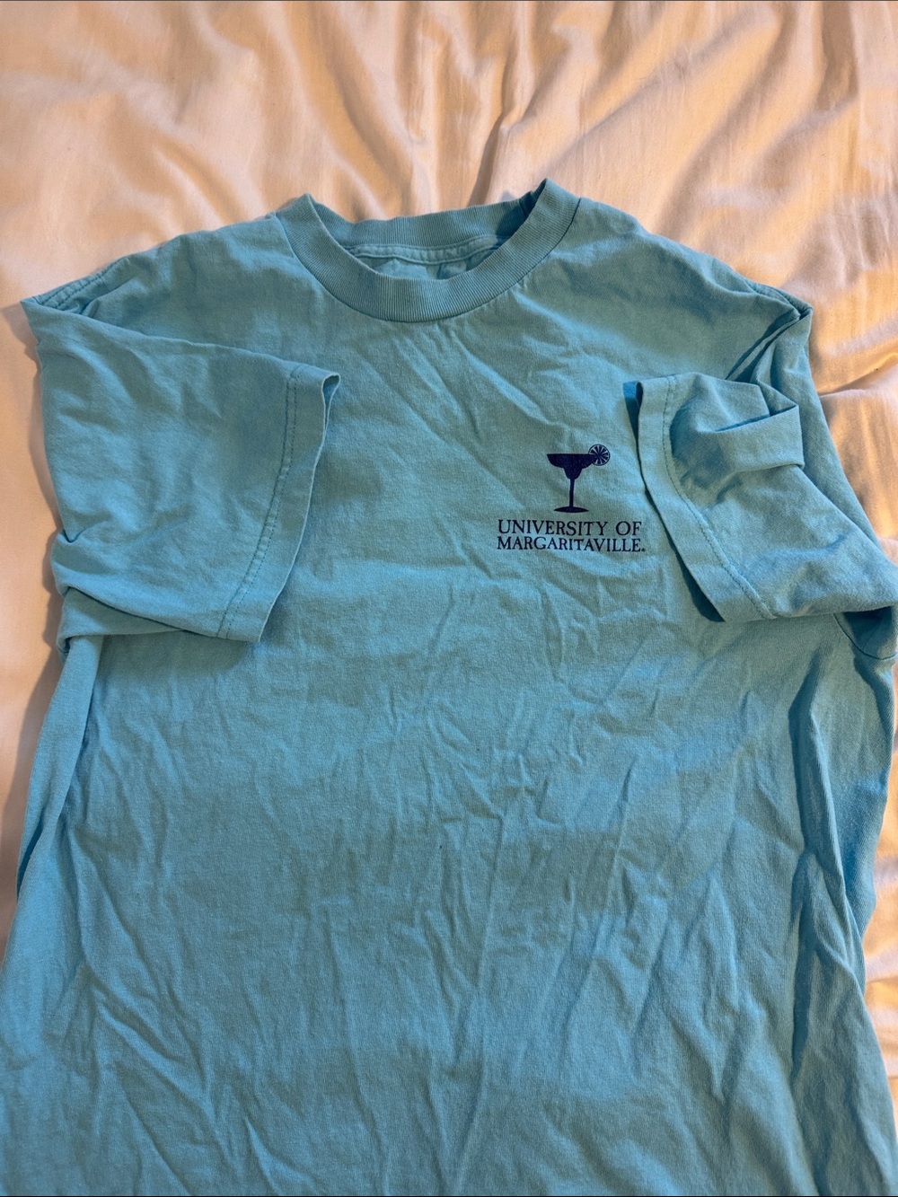 Light Blue Graphic Tee Bar Exam University of Margaritaville